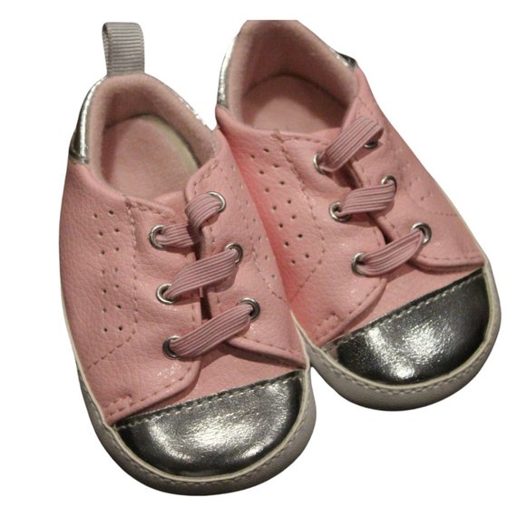 3/$20 🏷 FirstSteps Pink Infant Shoes Size 3-6m - Picture 1 of 2